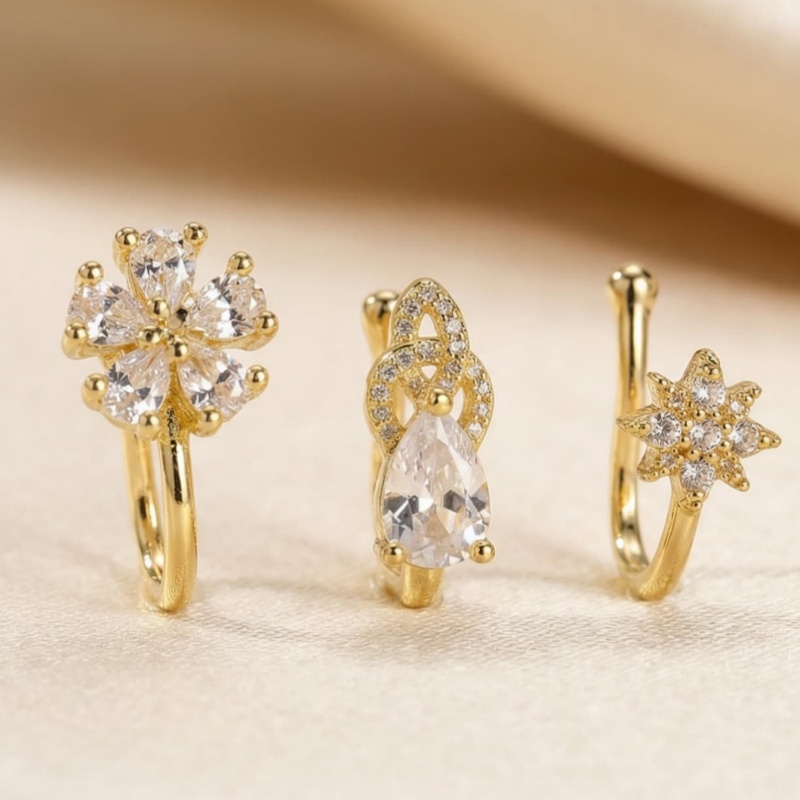 ชุดคลิปหนีบจมูกสไตล์ฝรั่งเศส 3 - Body Jewelry Materials บทวิจารณ์และราคา
