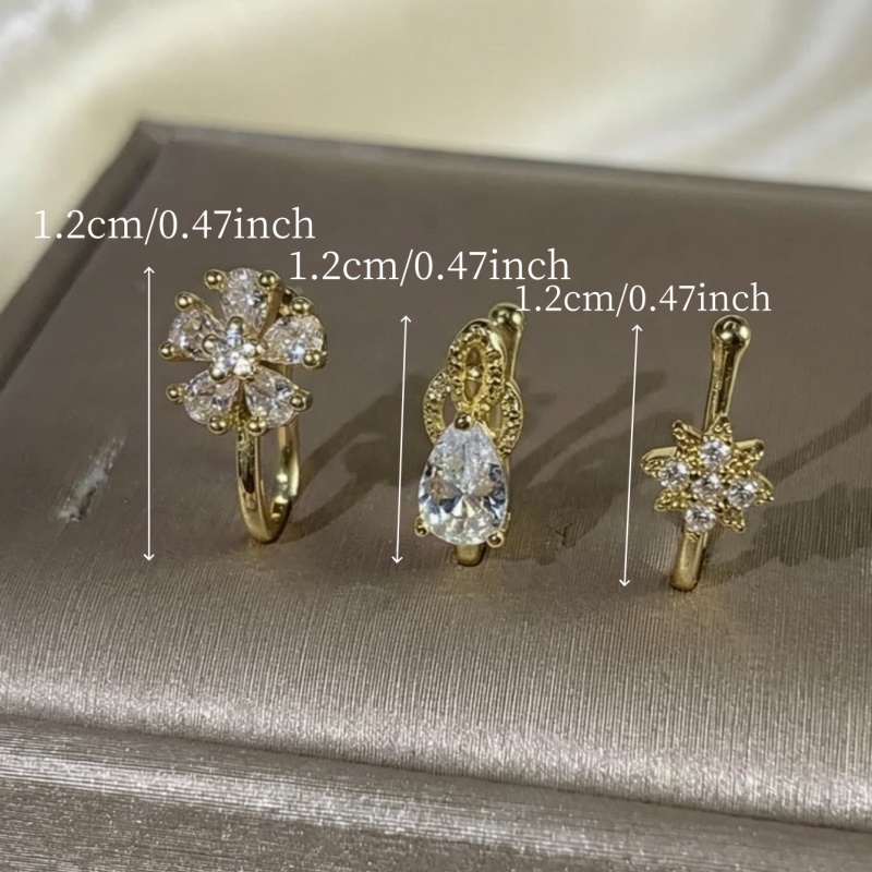 ชุดคลิปหนีบจมูกสไตล์ฝรั่งเศส 3 - Body Jewelry Materials บทวิจารณ์และราคา