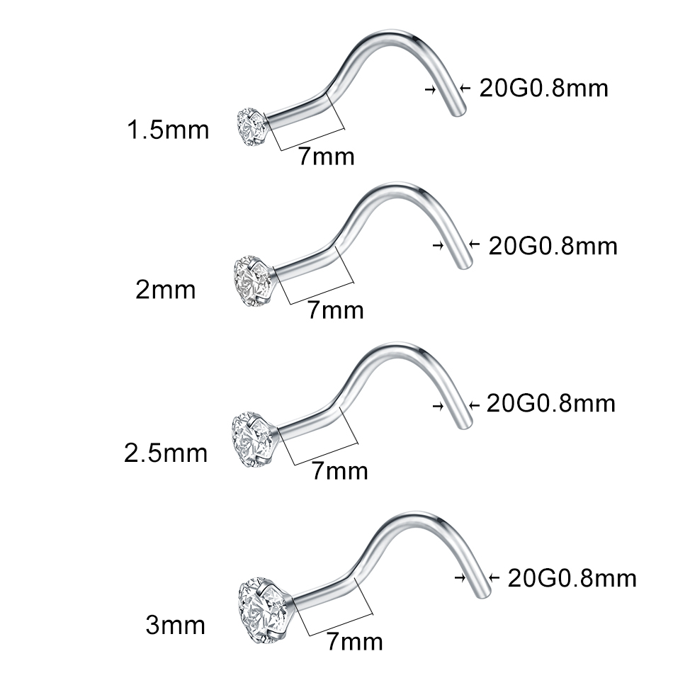 จิวเจาะจมูกไทเทเนียมเกรดอิมแพล - Body Jewelry Implants บทวิจารณ์และราคา