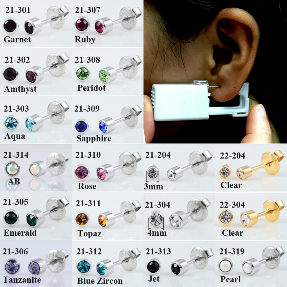 ชุด tindik telinga เจาะหูแบบใช - Body Jewelry Display Case บทวิจารณ์และราคา