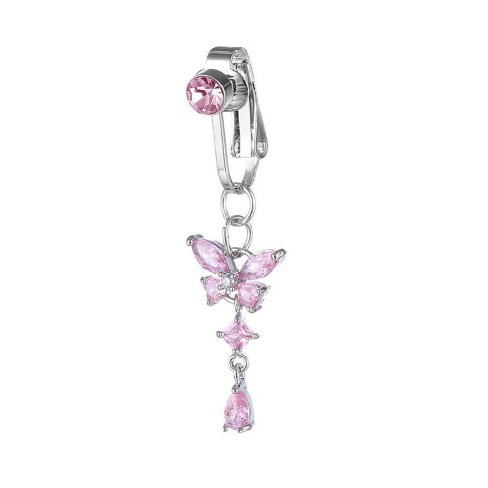 คลิปหนีบสะดือรูปผีเสื้อ ประดับ - Body Jewelry Materials บทวิจารณ์และราคา