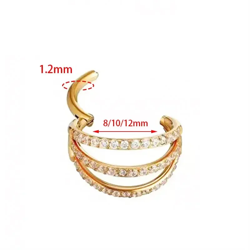 G23 ไทเทเนียมบานพับ Segment แห - Zoor Body Jewelry บทวิจารณ์และราคา