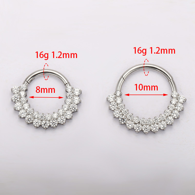 ASTM F136 ไทเทเนียม Clicker Se - Zoor Body Jewelry บทวิจารณ์และราคา