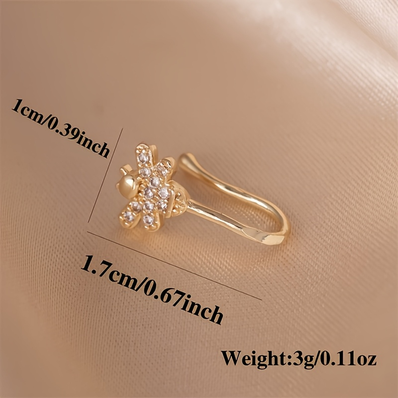 แหวนจมูกแบบไม่เจาะรูรูปผึ้งน้อ - Body Jewelry Materials บทวิจารณ์และราคา